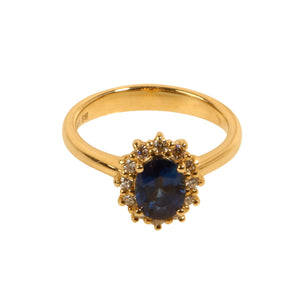 Dijamantni prsten sa safirom 1,58 ct