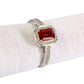 Dijamantni prsten s rubinom 0,68 ct