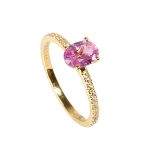 Dijamantni prsten sa safirom 0,67 ct