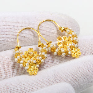 Zlatne naušnice splitske s biserima