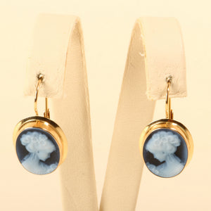 Zlatne naušnice kamea