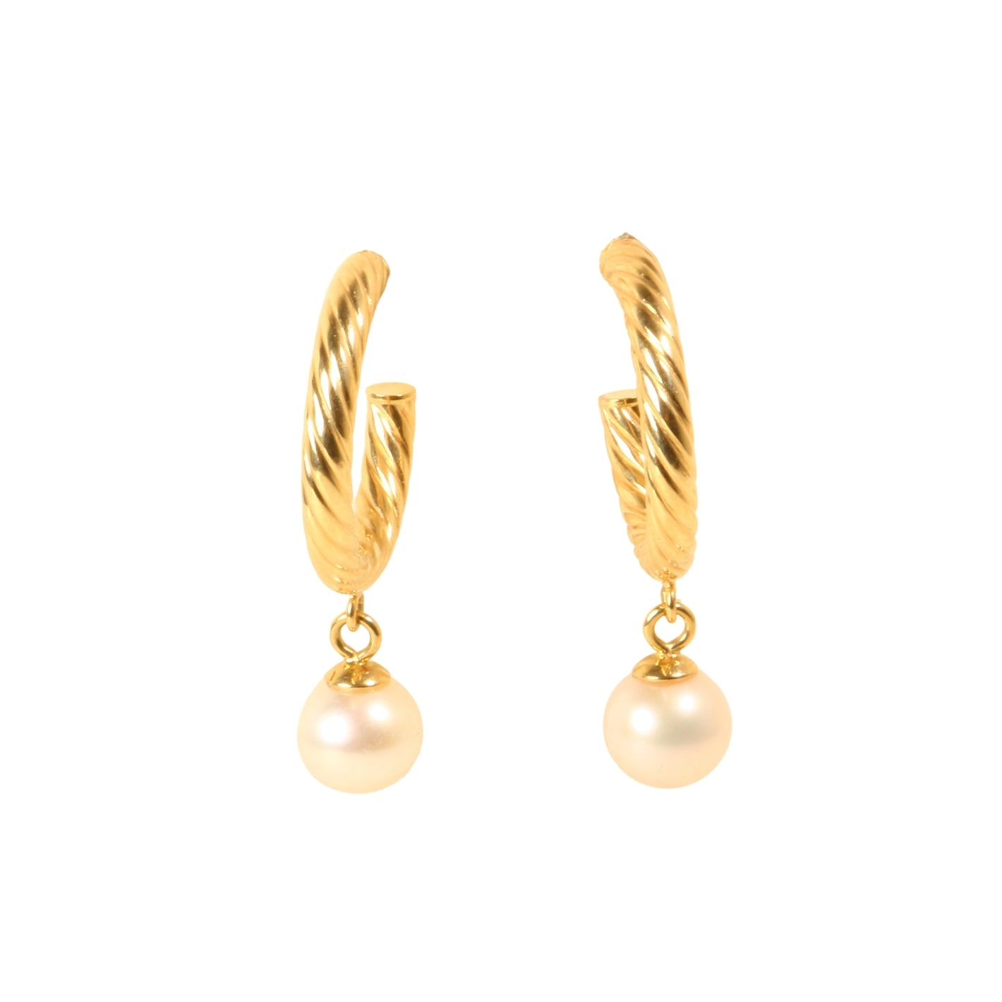 Zlatne naušnice s biserima