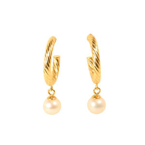 Zlatne naušnice s biserima