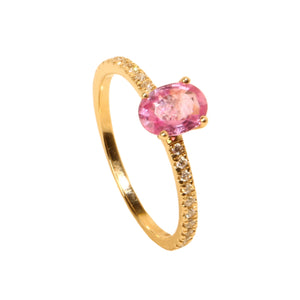 Dijamantni prsten sa safirom 0,84 ct