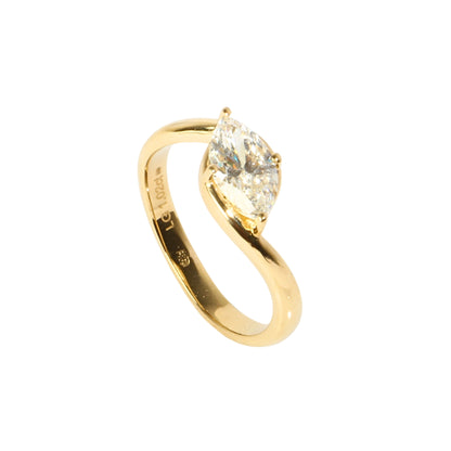 Dijamantni prsten 1,02 ct.