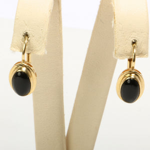 Zlatne naušnice s oniksom