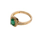 Zlatni prsten smaragd i dijamanti