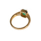 Zlatni prsten smaragd i dijamanti