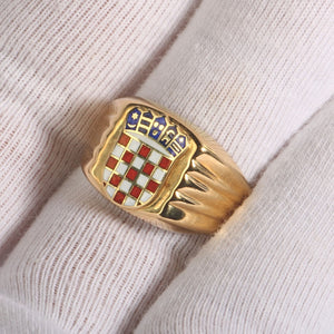 Zlatni prsten hrvatski grb